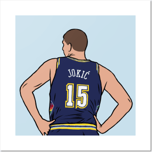 Nikola Jokic Back-To Posters and Art